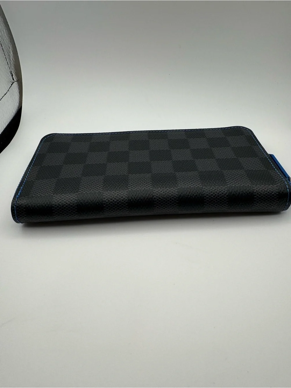 Authentic Louis Vuitton Blue Zip-Around Wallet